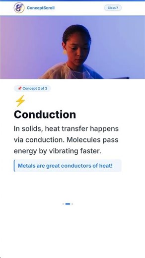 Heat, Class 7 Science | Chapter 4 | Class 7 Physics | NCERT | ConceptScroll 📚 #Shorts