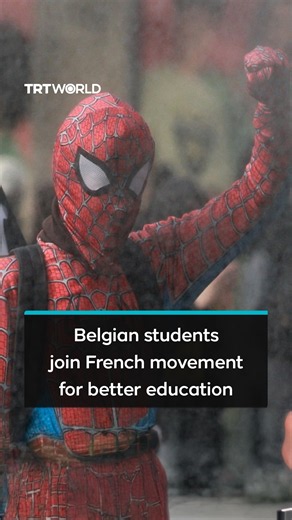 Belgian students join French movement for better education