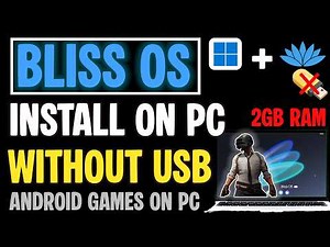 How to Install Android on Virtualbox - Bliss OS Android 14 on laptop and Pc