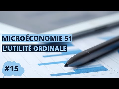 L’utilité ordinale - microéconomie S1