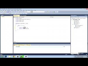Microsoft Visual Studio - Tutorial Calculator With Class - Kako napraviti kalkulator pomocu klase