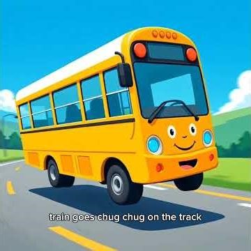 Transport Song for Kids Car Bus Train Airplane Mini Toons #kidslearning #kidsrhymes #kidssongs