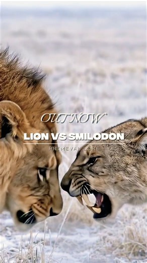 LION vs SMILODON Who Would Win? #shorts #animal
