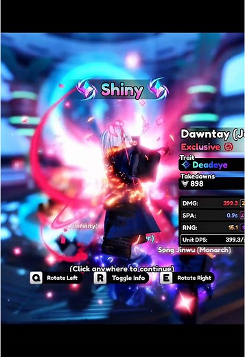 Dante Showcase in Anime Vanguards on Roblox