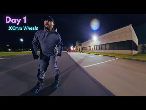 My 1st Time Rollerblading on 100mm Wheels. K2 Trio LT 100 Inline Skates 2024 Review.