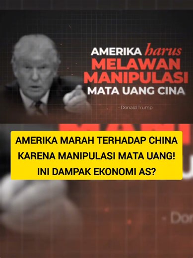 DEMI EKONOMI MAJU, CHINA RELA MANIPULASI MATA UANGNYA. DONALD TRUMP MARAH BESAR!? @bennix.real #indonesia #ekonomi #bennix #bennix2026 #fyp