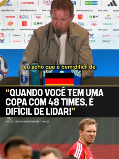 NENHUM PROBLEMA... 🇩🇪🇵🇾 Técnico da Alemanha, Julian Nagelsmann evitou reclamar do regulamento da Copa do Mundo e reconheceu que algumas diferenças ocorrerão em um formato como o atual! #TNTSports2026 #Futebol #CopaDoMundo #Alemanha #Regulamento