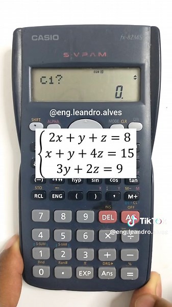 Resolvendo Sistemas Lineares com CASIO fx-82MS