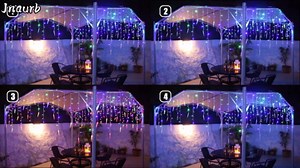 Icicle Christmas Lights, 29.5ft 360 LED Connectable Icicle String Lights with 60 Drops, Window Curtain Fairy Light with 8 Modes, Christmas Fairy Twinkle Light for Garden Eaves Xmas Decorations (White)