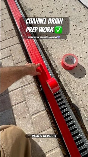 Channel Drain - Concrete Prep Work - Exterior Drainage Tampa - Storm Water Drainage Solutions