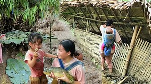 25K views · 365 reactions | House swept away by flood, single mother builds new house and catches fish to eat | Hilarious Posts | Facebook