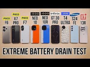 Poco F7 / Vivo T4 Ultra / S24 FE / X7 Pro / F6 / iQOO Neo 10 / 10R / GT 30 Pro - Battery Drain Test