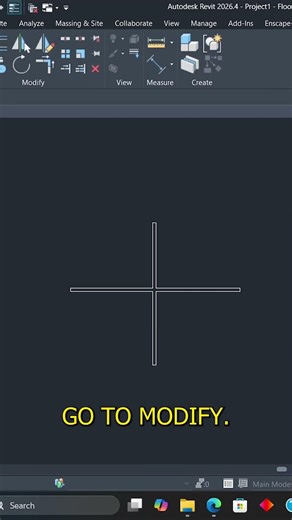 “Don’t draw again ❌ Trim it ✅” #revit #viral #viralshorts #revitshorts #shorts #youtubeshorts