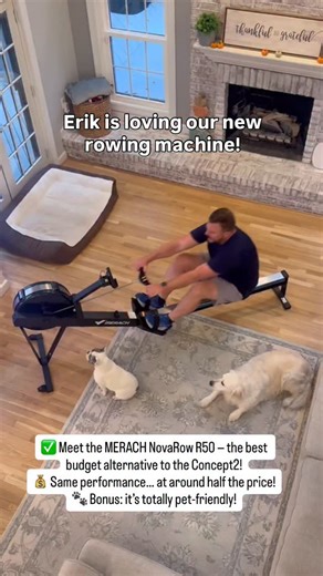 Eric and I are really enjoying our new MERACH NovaRow R50 — it’s smooth, quiet, and such a great workout. 🚣‍♀️ 💬 Comment ROWING below and I’ll send you my link where you can get almost 50% off! #merach #merachR50 #fitness #homegym #weightlossjourney #30daychallengewithjen | Jen Besecker