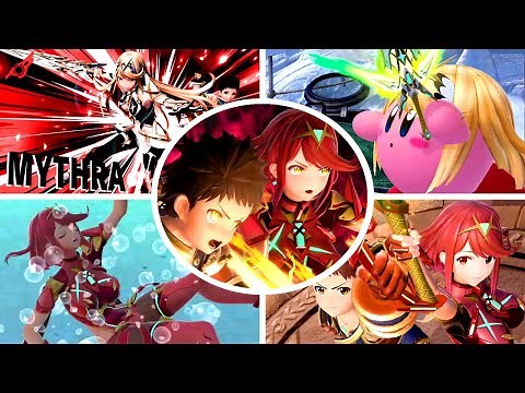 Pyra & Mythra - All Victory Poses, Final Smash, Kirby Hat, Palutena Guidance & More (Smash Ultimate)