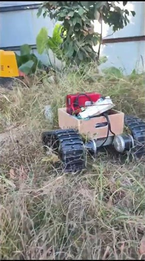remote-controlled tracked lawnmower（diy）