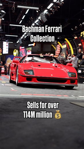 The Bachman Collection rolling off block at Mecum Auctions. #Ferrari #FerrariLaFerrari #MecumAuction #FerrariF40 #FerrariF50 | NCM Insurance Agency Collector Vehicle Insurance