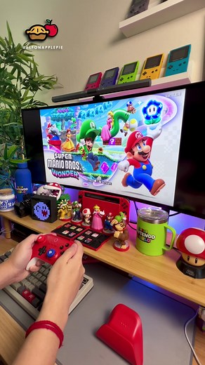 Getting through another level in Super Mario Wonder 😁🎮🕹️ #supermariowonder #nintendoswitch #desktopsetup