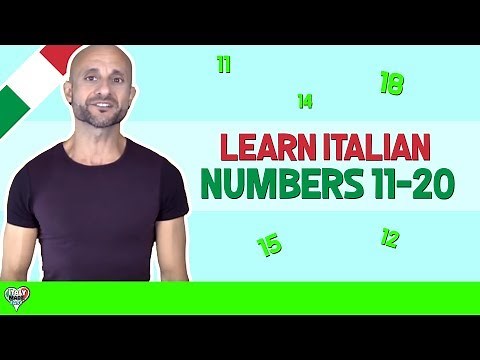 Italian Numbers 11-20: Learn How to Say Numbers in Italian With Pronunciation (FOR BEGINNERS!)