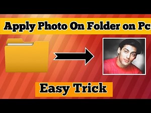 How to Apply Photo on Folder | PC & Laptop | Easy Method 2025