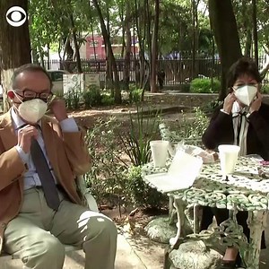 1.2M views · 10K reactions | Researchers in Mexico have made a nose-only Covid mask, which they say reduces the risk of infection of coronavirus during eating and talking. | CBS News | Facebook