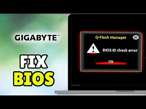 How To Fix Bios ID Check Error On Gigabyte Motherboard 2025 - Fix Gigabyte Motherboard BIOS ID Check