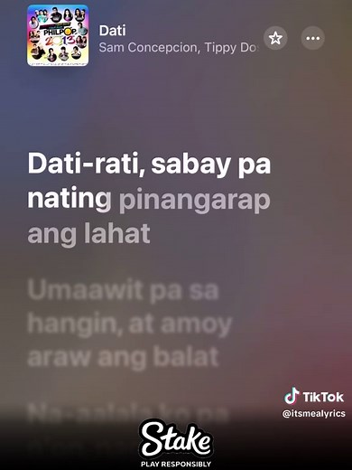 Dati by Sam Concepcion: Lyrics and Music Video