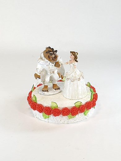Disney Beauty and the Beast Wedding Cake Topper. Beauty and the Beast Centerpiece Decoration. A Great Keepsake for Your Memories. - Etsy