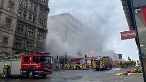 Edinburgh: Emergency services respond to fire at Jenners