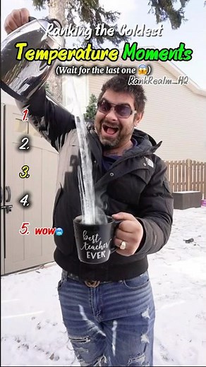 Ranking the coldest temperature moments 😳😳 #viralshort