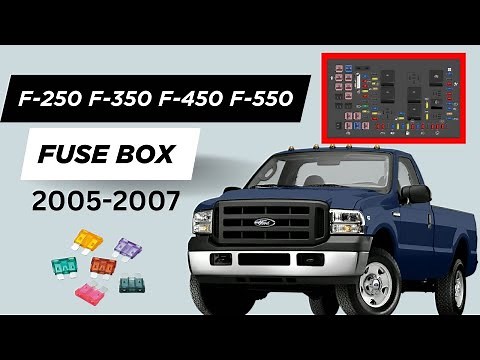 Ford F250, F350, F450, F550 Relays & Fuse Box Diagram (2005-2007)