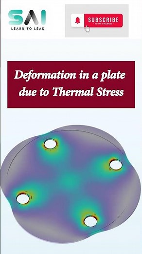 Thermal Stress Deformation in Thin Plate | COMSOL Simulation #shorts
