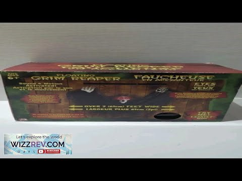 2005 Gemmy Animated Floating Grim Reaper 2ft Wide Halloween Prop Works