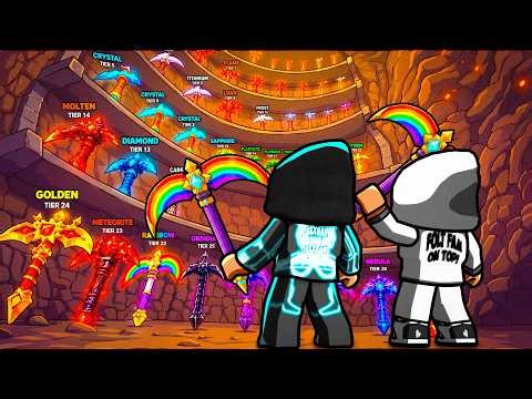 MERGING BILLIONS Of Pickaxes For MAX POWER in Roblox!