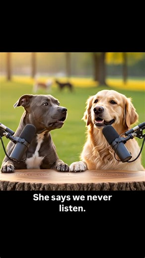 The Chuck & Barry Show 🎬 | We are good listeners #dogwithattitude #funnydogvideos #goldenretrieverworld #funnydog | Instagram