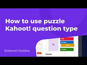 How to use puzzle Kahoot! question type