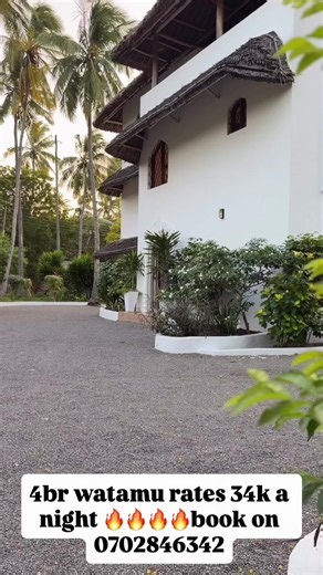 This stunning luxury 4 bedroom in watamu is going for only 34ksh.Can accommodate 8 people. #BeachHouse #vacationstogo #watamu