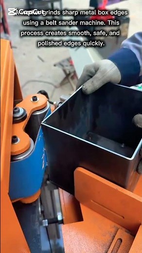 Metal Edge Grinding with a Belt Sander