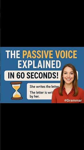 Master the Passive Voice in 60 Seconds! ⏳ | Quick Grammar Guide