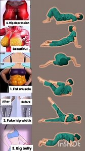 6 Best Home Exercises for Flat Belly & Round Hips | No Equipment #Shorts