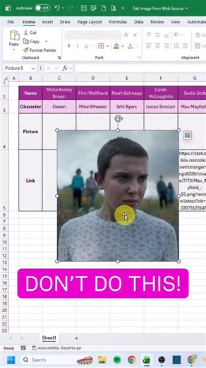 34K views · 7.9K reactions | Links ➡️ Images in Excel 勞 #excel #exceltips #spreadsheet #corporate #accounting #finance #workhacks | Miss Excel | Facebook