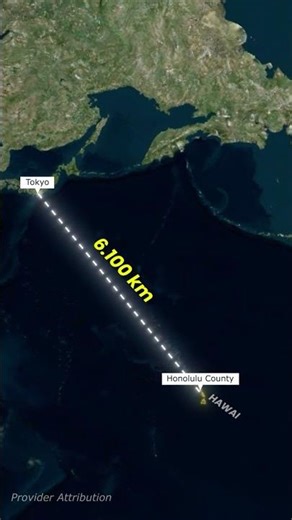 Hawaii Is Closer to Japan Than Most of America 🌏🇺🇸 #hawaii #geographyfacts #worldtrivia