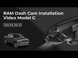 Dodge RAM Gen5 1500 2025-2026 Mid-term facelift Mangoal OEM Dash Cam Installation | Model G 021U