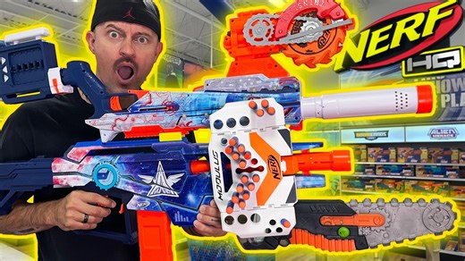 Nerf loadout guns at Toys R Us!