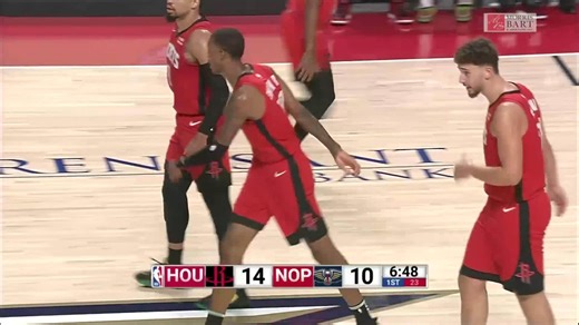 Alperen Sengun finds Jabari Smith Jr. for the dunk