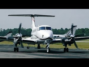 CLOSE-UP | Beechcraft B300 King Air 350 - Startup, Taxi and Takeoff at Destin Airport