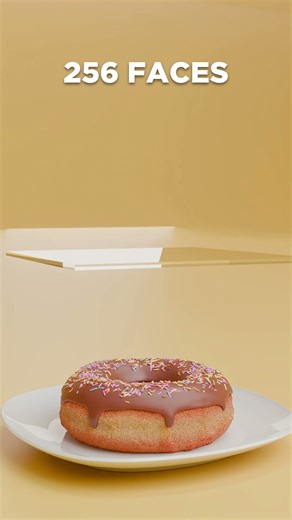 Insane 3D Donut vs Cloth Physics! 🍩🔥 #shorts #blender3d #asmr #satisfying