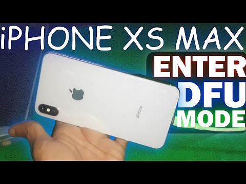 How to Enter DFU Mode on iPhone XS Max | iPhone XS MAX DFU MODE