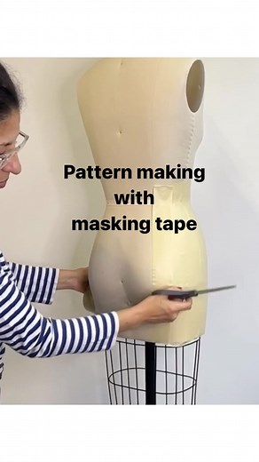 6.5K views · 20 reactions | Making a skirt pattern using the masking tape method! I’ve been learning this method and I’m amazed by how it’s accurate and fun to do. Here I’m making a slip skirt cut on bias. If you want to see the complete process join me at Studio Time this coming Thursday  #patternmaking #patterncutting #maskingtapemethod #skirtpattern #patterndrafting #clothingmaker #wardrobeschool #y2kclothing | Vania Santos | Facebook