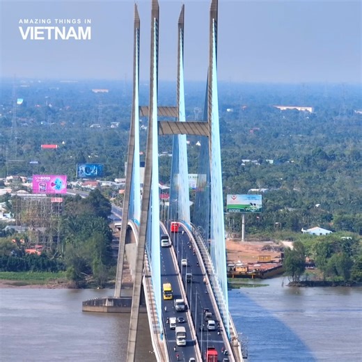 14K views · 251 reactions | My Thuan 2 Bridge, the first cable-stayed bridge built by Vietnamese people  | Amazing Things in Vietnam | Facebook